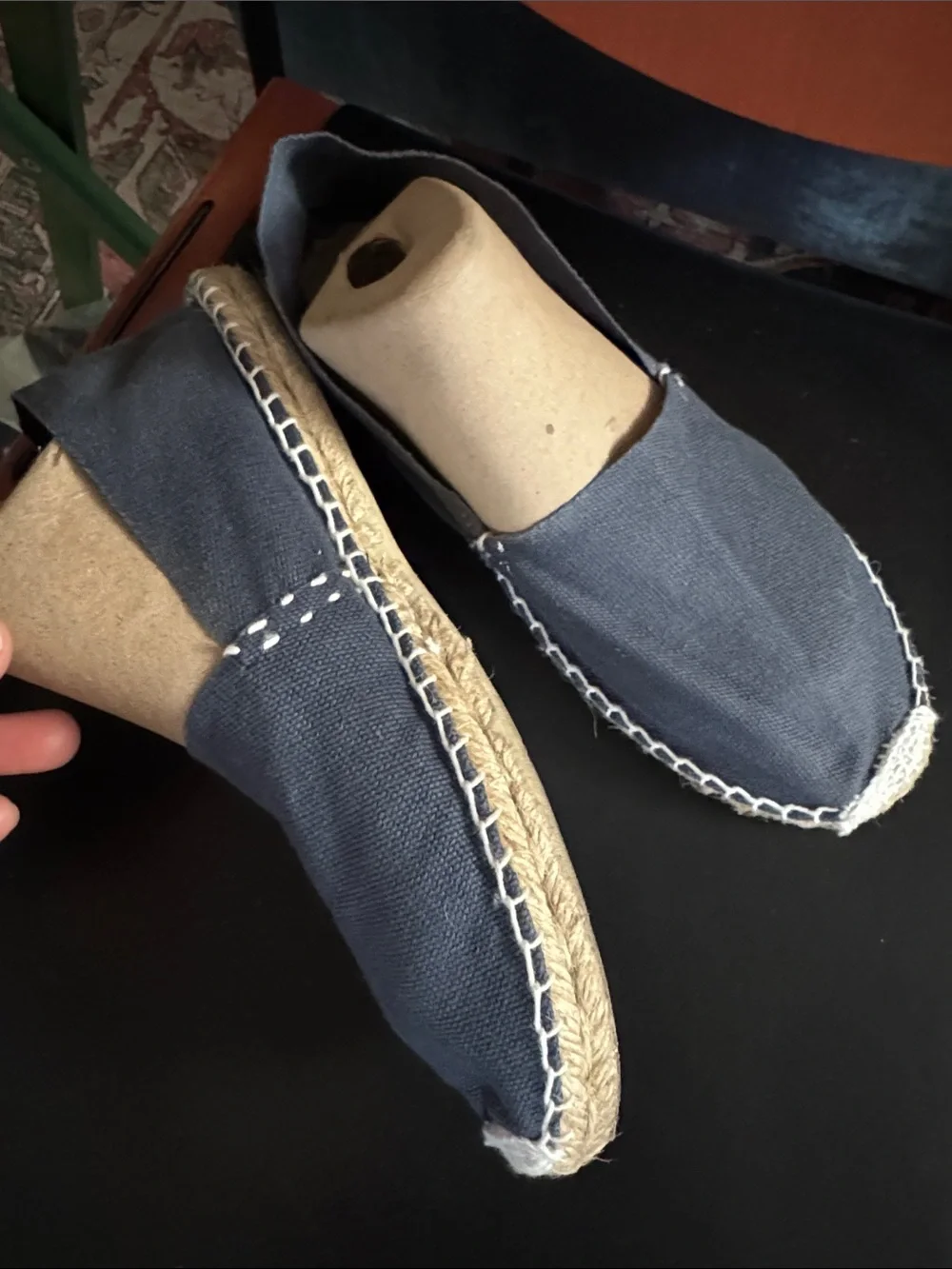 Navy Spanish espadrilles W39